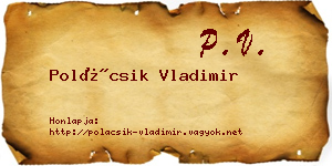 Polácsik Vladimir névjegykártya